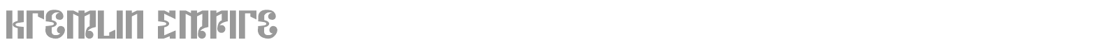Kremlin Empire font preview